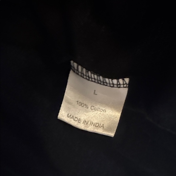 Just Roll With It Black Crop Top Size Large EUC American Lips - Picture 2 of 2